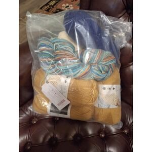Lion Brand Touch Of Luxe Knitting Yarn W/Alpaca & More Bundle Of 6 (3 Li &3 Misc